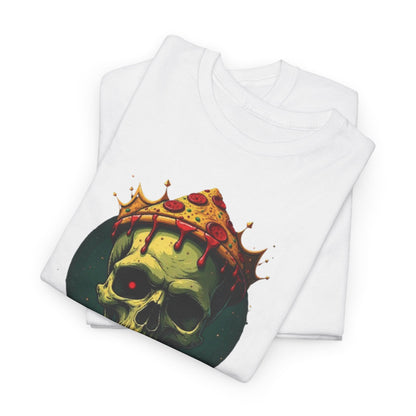 Unisex Heavy Cotton Tee with Hunger Skull Design, Graphic Tee, Halloween Shirt, Edgy Apparel, Casual Wear, Streetwear