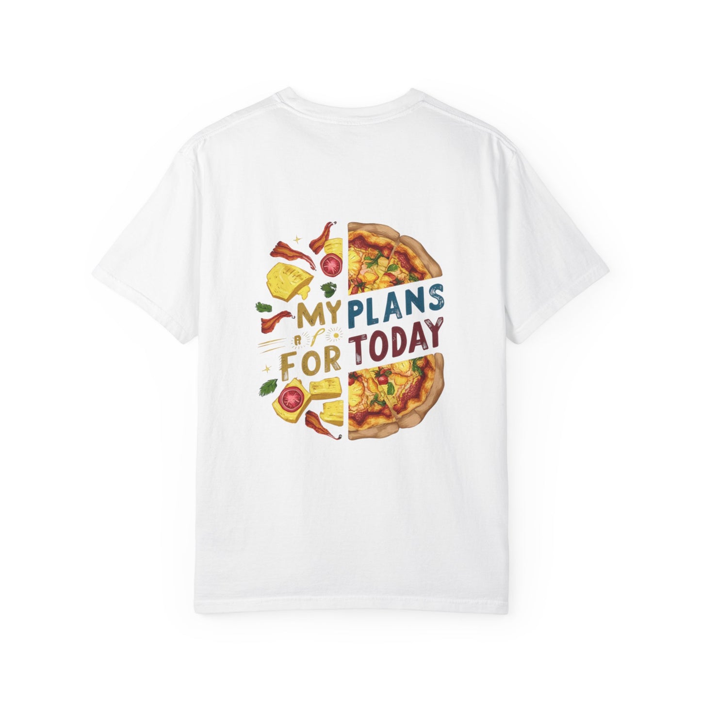 Pizza Plans T-Shirt, Quirky Shirt for Food Lovers, Fun Casual Wear, Gift for Pizza Enthusiasts, Ideal for Birthdays and Foodie Events