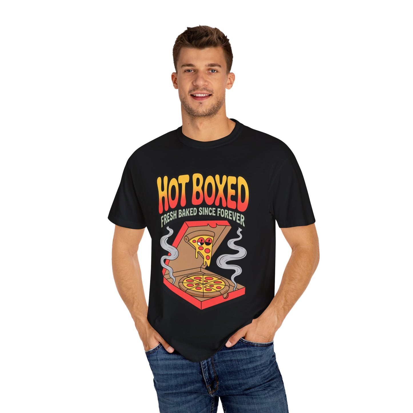Pizza Lovers Unisex T-shirt | Hot Boxed Graphic Tee, Casual Wear, Gift for Foodies, Comfortable Lifestyle Shirt, Birthday Party Apparel