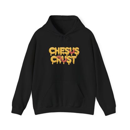 Cheesy Humor Hoodie - Unisex Heavy Blend™ Sweatshirt with 'Chesus Crust' Design