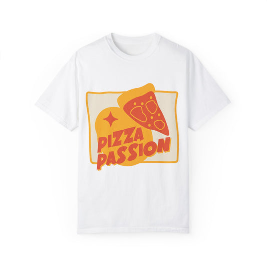 Pizza Passion Unisex Garment-Dyed T-Shirt - Fun Foodie Apparel for Pizza Lovers