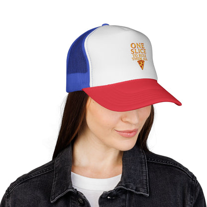 Pizza Lover Trucker Cap | Fun Hat for Foodies, Perfect Gift for Birthdays, BBQs, and Casual Outings, One Slice to Rule Them All