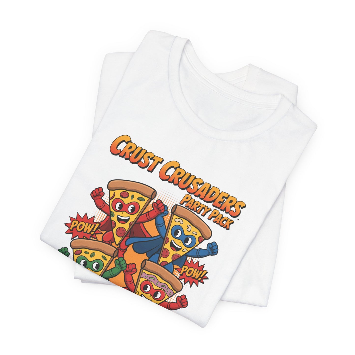 Pizza Lovers Unisex Tee, Fun Pizza Graphic Shirt, Crust Crusaders T-Shirt, Casual Everyday Wear, Gift for Foodies, Unisex Short Sleeve Tee