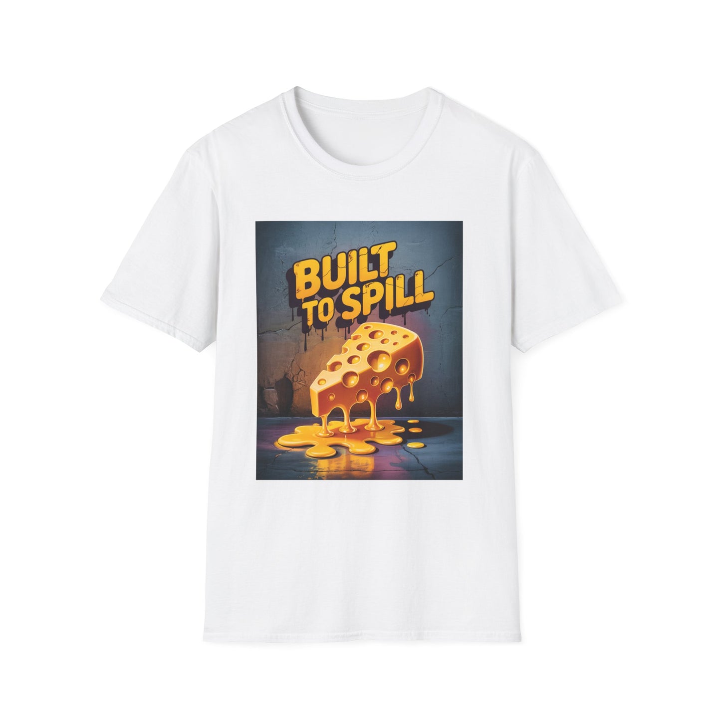 Built To Spill Unisex Softstyle T-Shirt - Fun Graphic Tee for Cheesy Humor Lovers