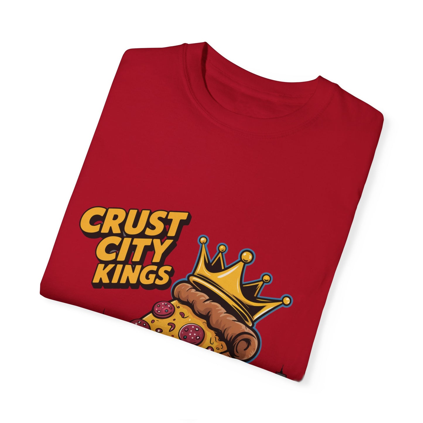 Crust City Kings Pizza T-Shirt | Unisex Garment-Dyed Tee for Food Lovers