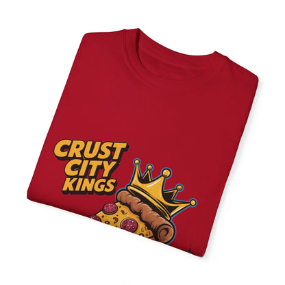 Crust City Kings Pizza T-Shirt | Unisex Garment-Dyed Tee for Food Lovers