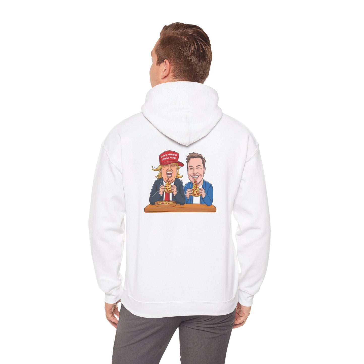 Funny Political Cartoon Hoodie, Unisex Sweatshirt, Gift for Friends, Humor Apparel, Casual Wear, Election Day, Party Outfit