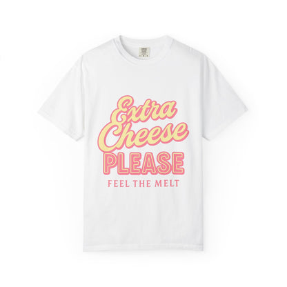 Extra Cheese Please Tee - Fun Foodie T-Shirt for Pizza Lovers, Casual Wear, Gift for Chefs, Funny Food Shirt, Cheese Lover Apparel