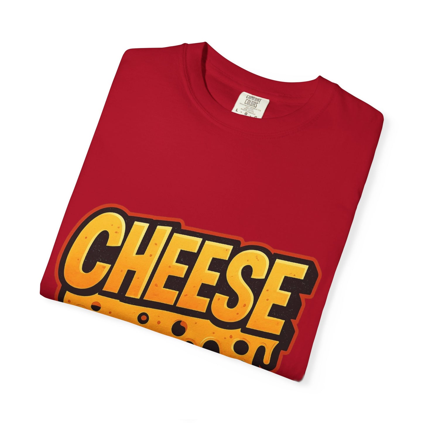 Cheese-Themed Unisex Garment-Dyed T-Shirt, Fun Foodie Tee for Cheese Lovers, Casual Wear, Gift for Foodies, Summer Style