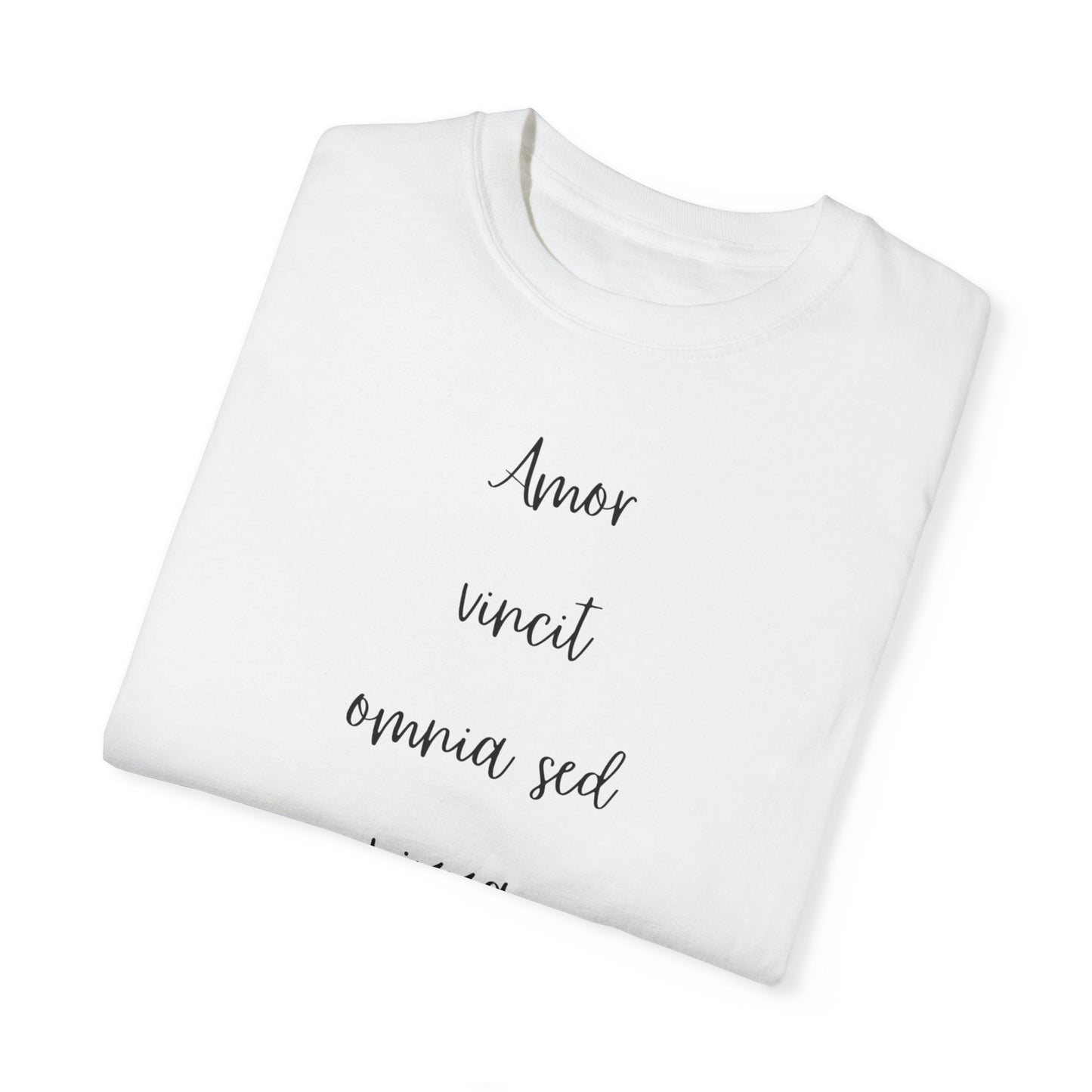 Inspirational Quote Unisex T-Shirt - "Amor vincit omnia"