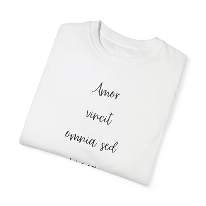 Inspirational Quote Unisex T-Shirt - "Amor vincit omnia"