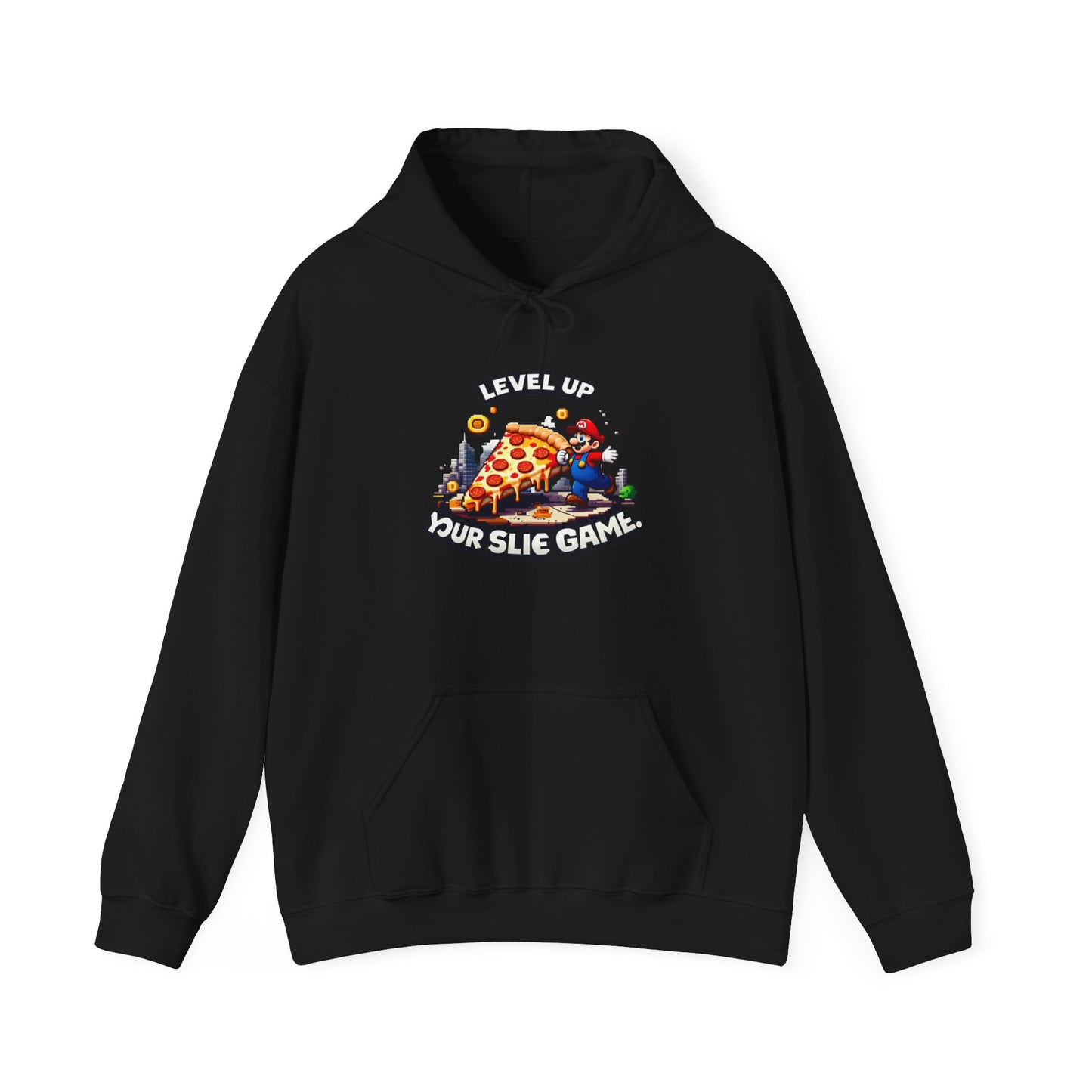 Level Up Pizza Gaming Hoodie - Unisex Heavy Blend Sweatshirt
