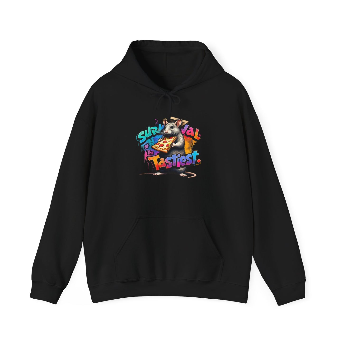 Survival of Tastiest Unisex Heavy Blend Hoodie - Fun & Cozy Sweatshirt for Pizza Lovers
