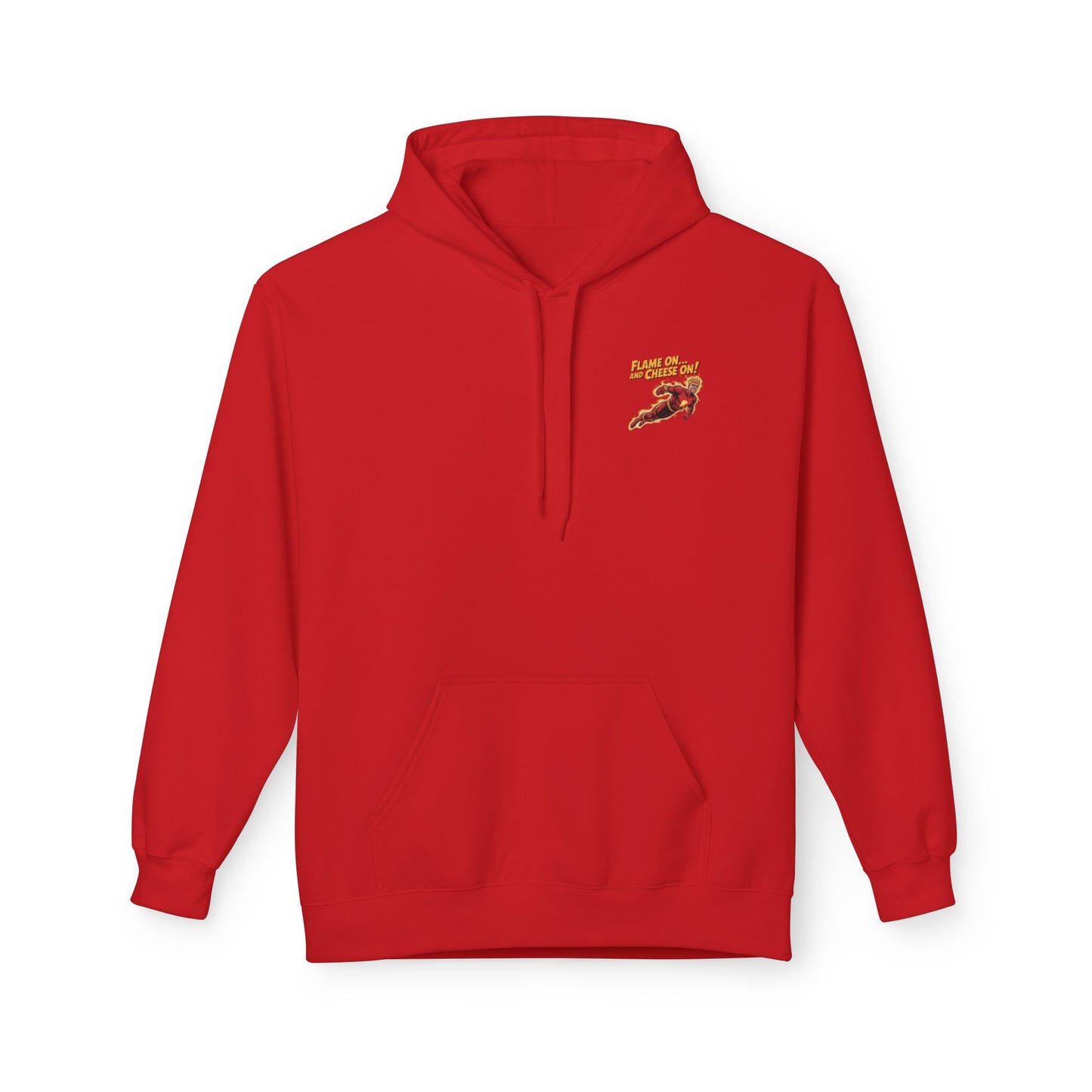 Flame On and Cheese On! – Human Torch Pizza Hoodie