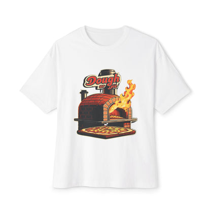 Dough or Die Unisex Oversized Boxy Tee - Pizza Lovers T-Shirt