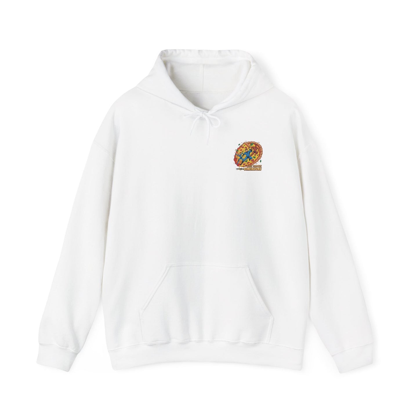 Slice Through Dimensions – Intergalactic Pizza Adventure Hoodie