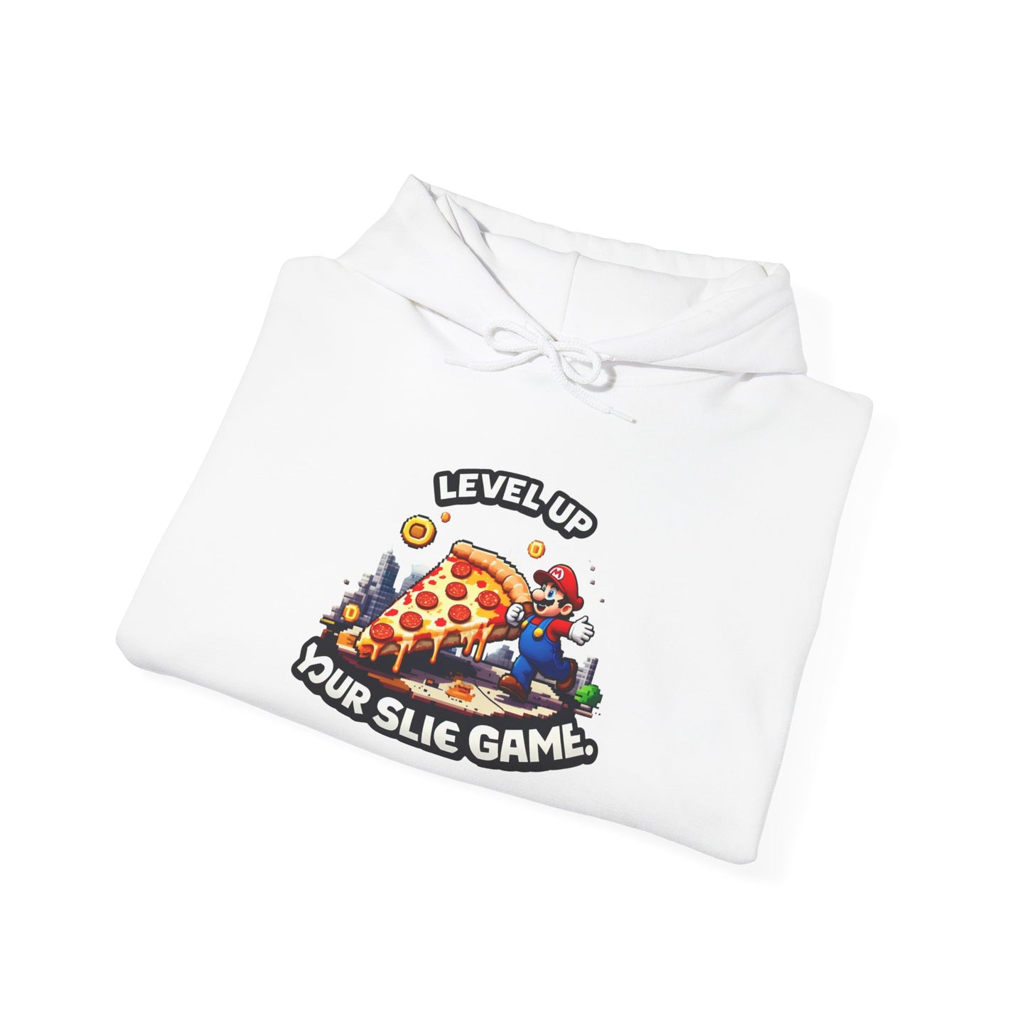 Level Up Pizza Gaming Hoodie - Unisex Heavy Blend Sweatshirt