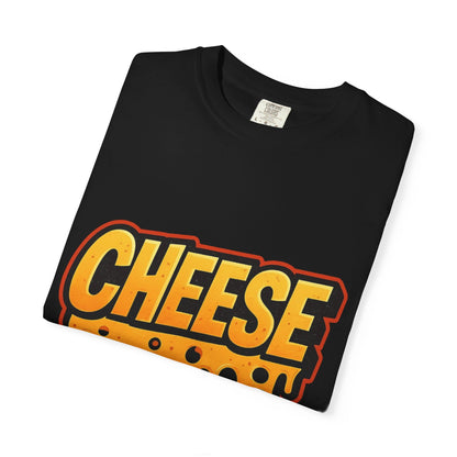 Cheese-Themed Unisex Garment-Dyed T-Shirt, Fun Foodie Tee for Cheese Lovers, Casual Wear, Gift for Foodies, Summer Style