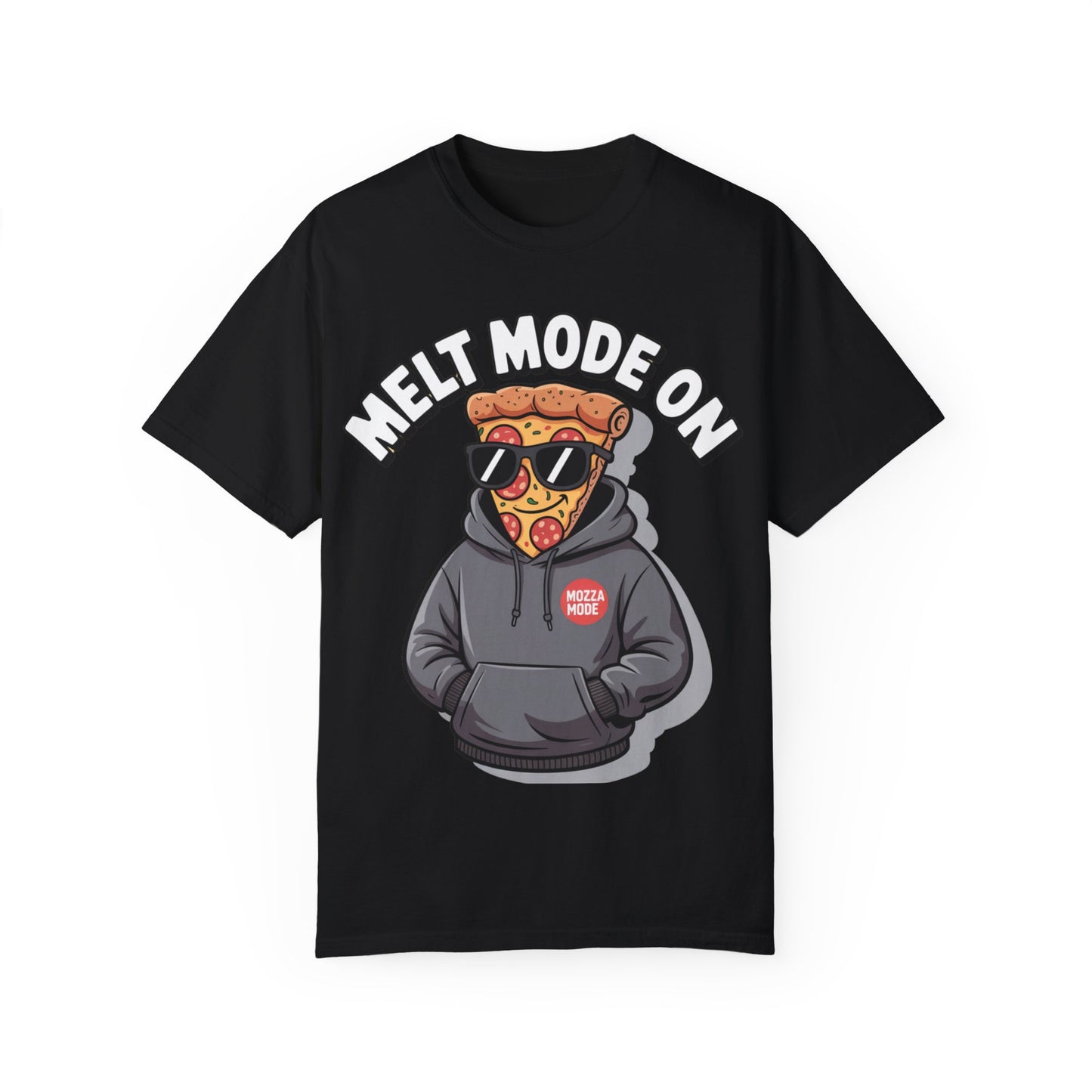 Melt Mode On Unisex T-Shirt | Fun Pizza Graphic Tee