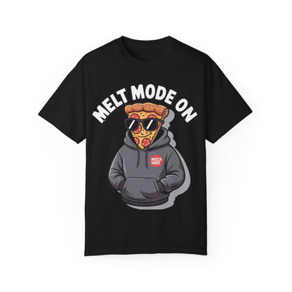 Melt Mode On Unisex T-Shirt | Fun Pizza Graphic Tee
