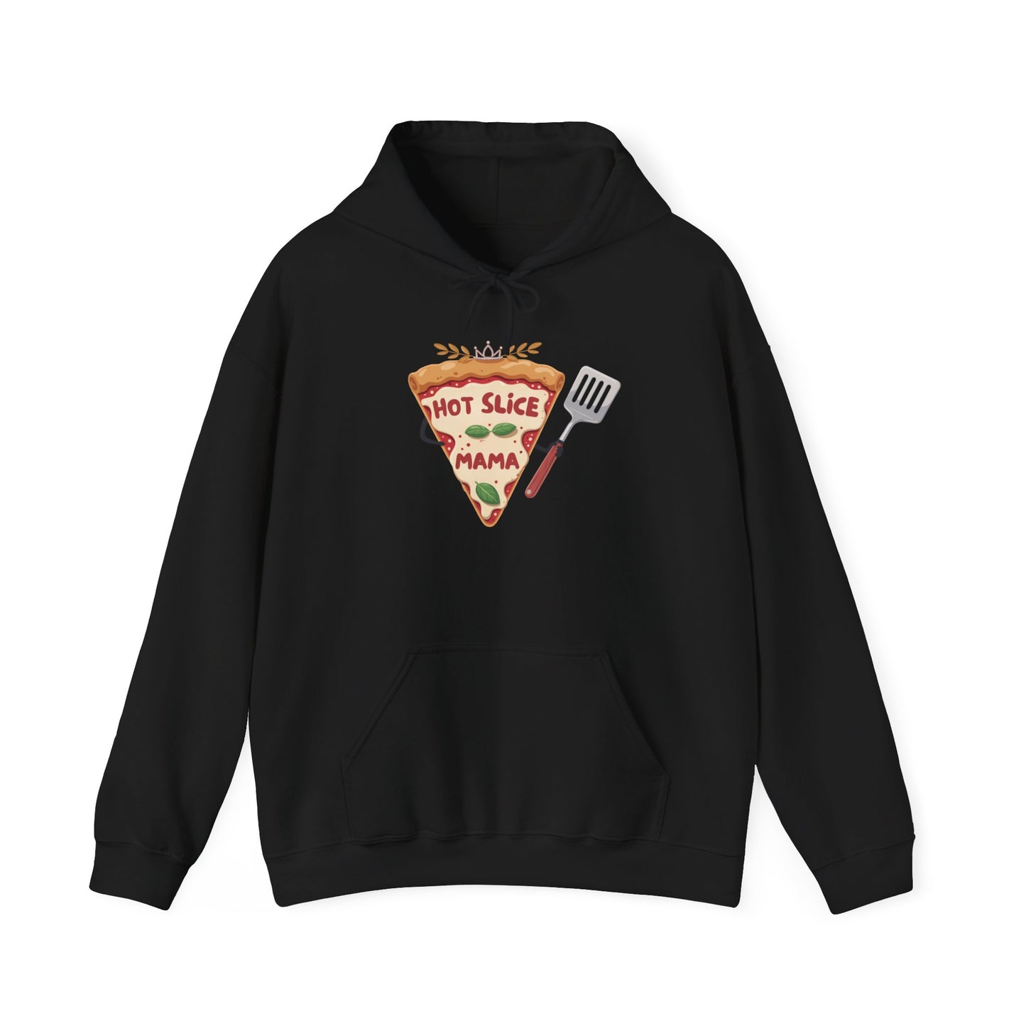 Pizza Lover Unisex Hoodie - 'Hot Slice Mama' Design