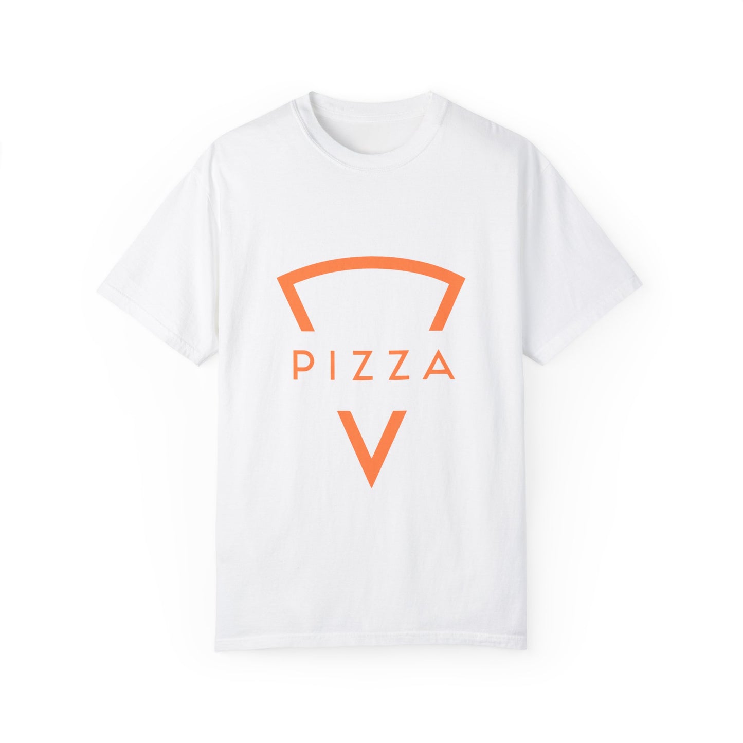 Unisex Garment-Dyed T-Shirt - 'Pizza V' Graphic Tee
