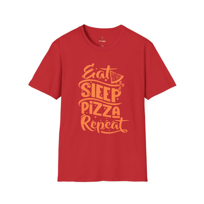 Funny Eat Sleep Pizza Repeat Unisex Softstyle T-Shirt
