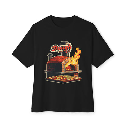 Dough or Die Unisex Oversized Boxy Tee - Pizza Lovers T-Shirt