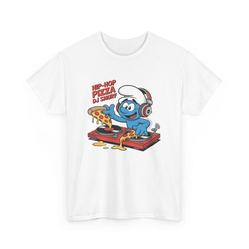 Hip-Hop Pizza DJ Smurf Unisex Heavy Cotton Tee