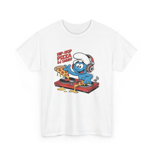 Hip-Hop Pizza DJ Smurf Unisex Heavy Cotton Tee