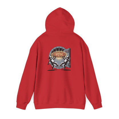 Pizza Bandits Hooded Sweatshirt with Colorful Design - Perfect for Casual Outings