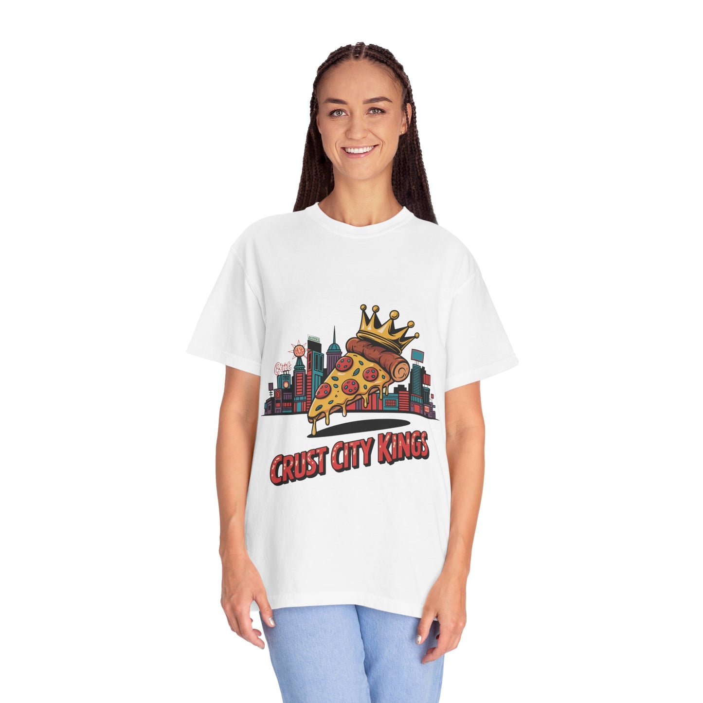 Crust City Kings Unisex T-Shirt - Fun Pizza Graphic Tee for Food Lovers
