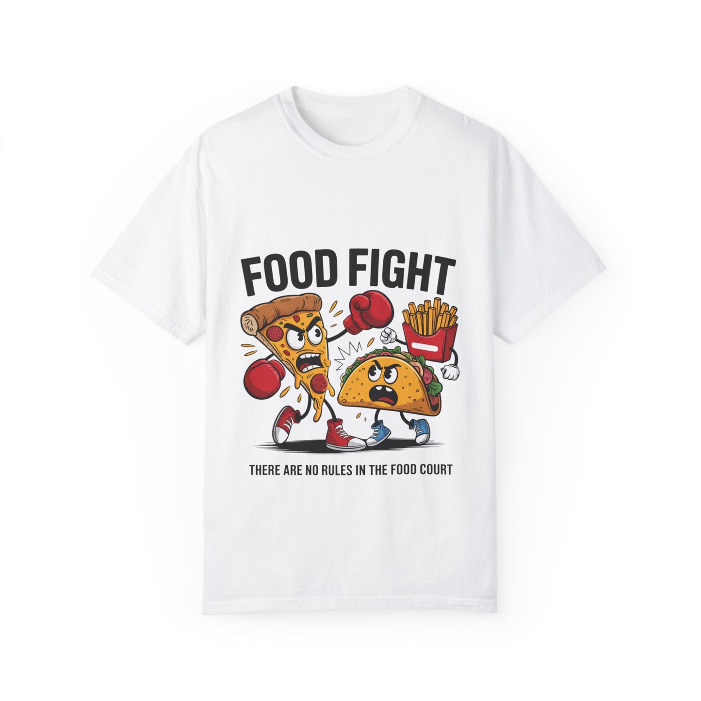 Funny Food Fight Unisex T-Shirt - Perfect for Food Lovers and Casual Wear