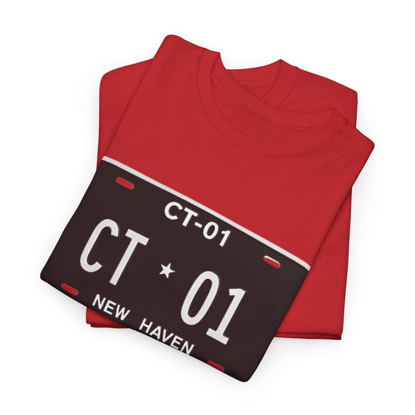 Custom CT License Plate Tee, Vintage Style Cotton Shirt, Perfect Gift for Car Lovers, Casual Wear, Road Trip Outfit, Travel Apparel