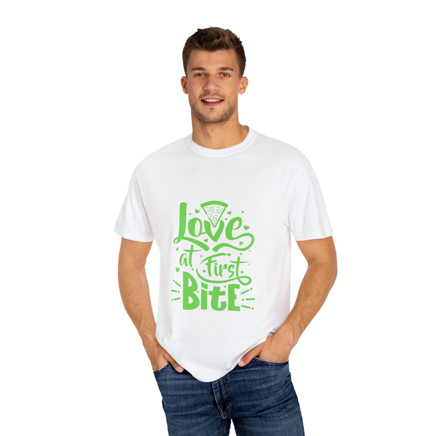 Playful Pizza Love T-Shirt – Unisex Garment-Dyed Tee