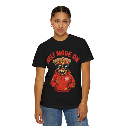 Melt Mode On T-Shirt - Fun Unisex Graphic Tee for Pizza Lovers