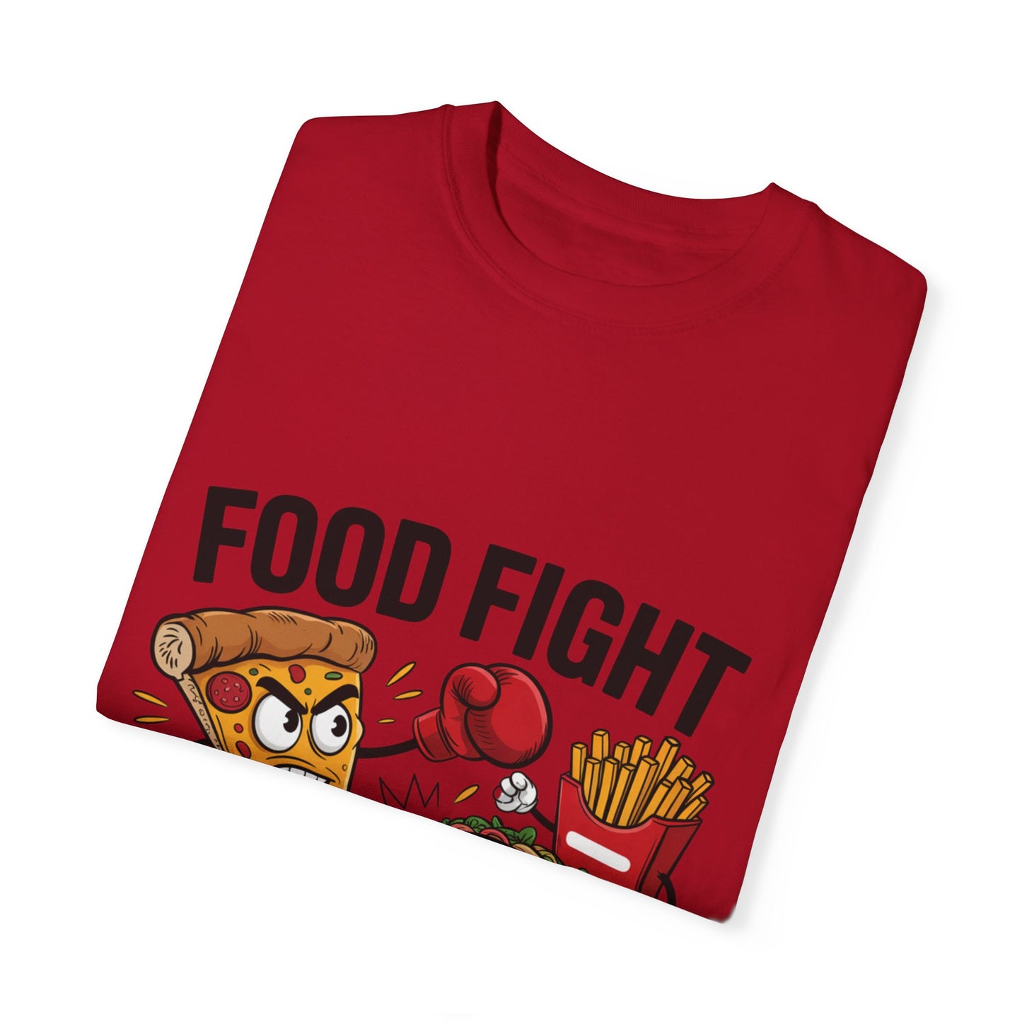 Funny Food Fight Unisex T-Shirt - Perfect for Food Lovers and Casual Wear