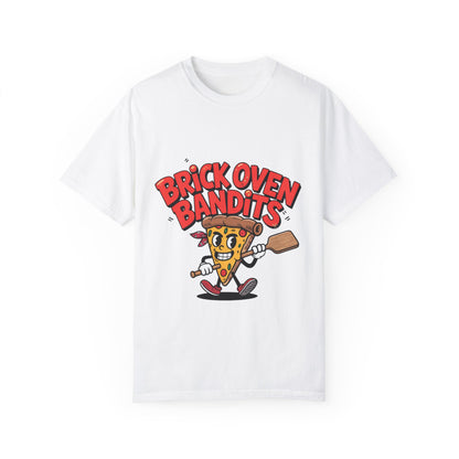 Fun Pizza Themed Unisex Garment-Dyed T-Shirt - Brick Oven Bandits, Perfect for Food Lovers!