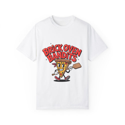 Fun Pizza Themed Unisex Garment-Dyed T-Shirt - Brick Oven Bandits, Perfect for Food Lovers!