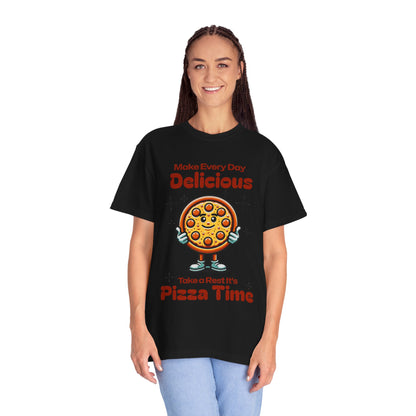 Cute Pizza Time Unisex T-Shirt - Make Every Day Delicious