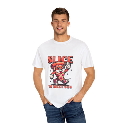 Funny Pizza Slice Unisex T-Shirt - Slice to Meet You