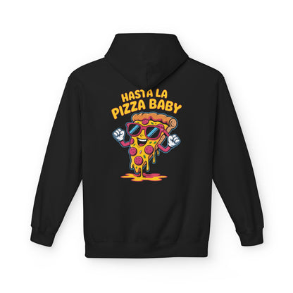 Pizza Lover's Fleece Hoodie, Funny Pizza Sweatshirt, Gift for Foodies, Unique Graphic Hoodie, Fun Cozy Pullover