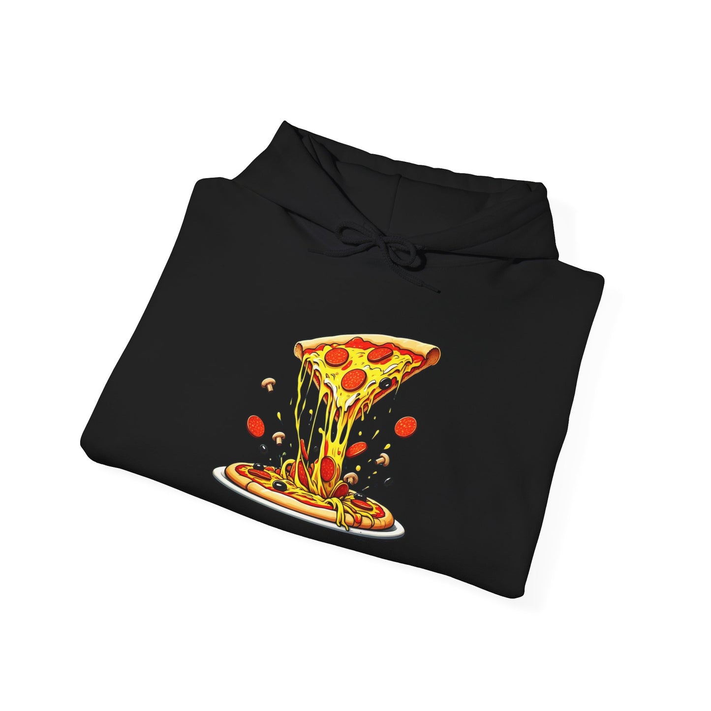 Pizza Lover's Unisex Hooded Sweatshirt - Comfortable and Fun Design for Foodies