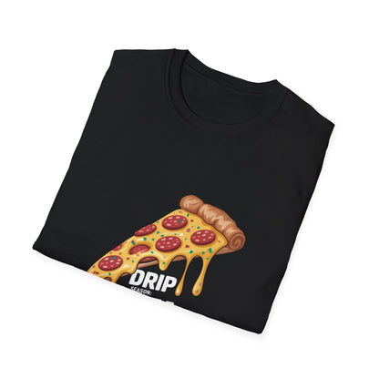 Drip Pizza Party Unisex Softstyle T-Shirt | Fun Foodie Tee for Pizza Lovers