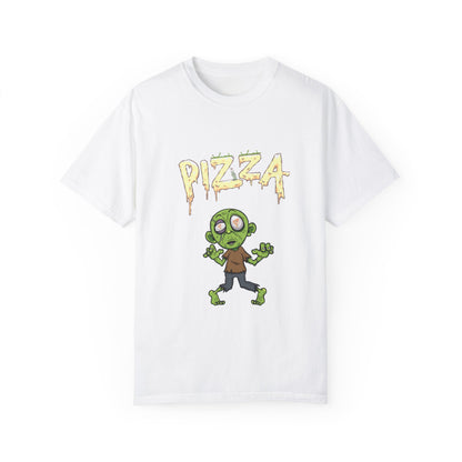 Zombie Pizza Unisex T-Shirt – Fun Graphic Tee for Halloween and Pizza Lovers