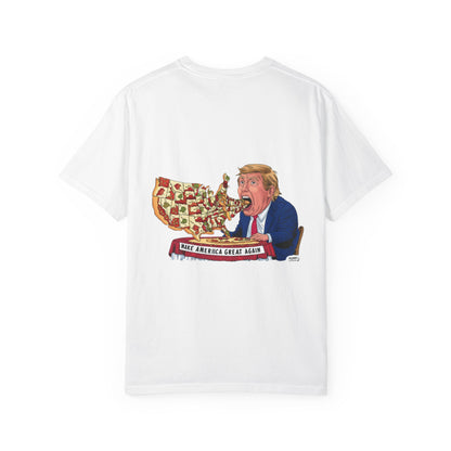 Humorous Political T-shirt with Cartoon Design, Unisex Tee, Gift for Election Season, Statement Style, Comfortable Everyday Wear