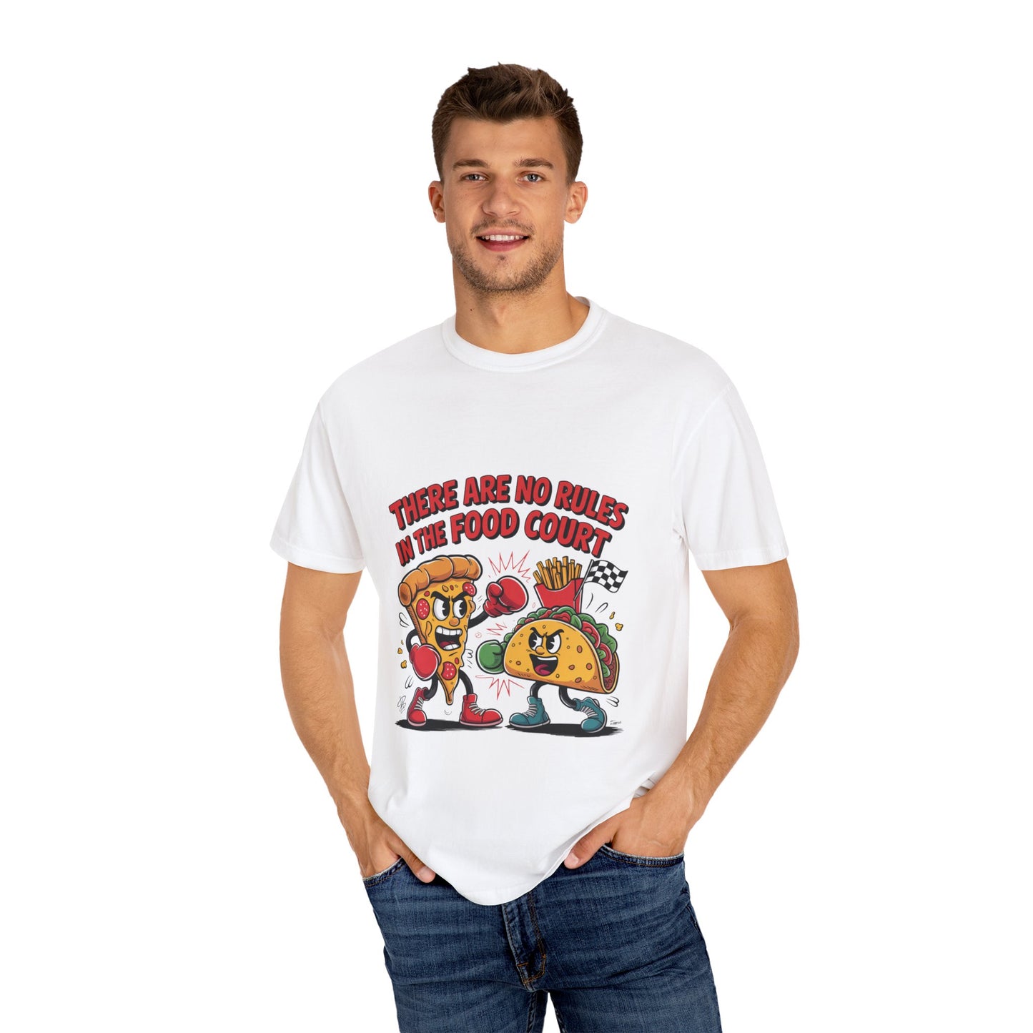 Food Court Fun Unisex T-Shirt - "There Are No Rules" Graphic Tee