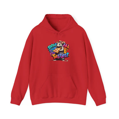 Survival of Tastiest Unisex Heavy Blend Hoodie - Fun & Cozy Sweatshirt for Pizza Lovers