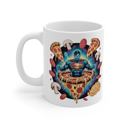 Krypton Crust Reborn Pizza Lover's Super Mug, Fun Coffee Cup