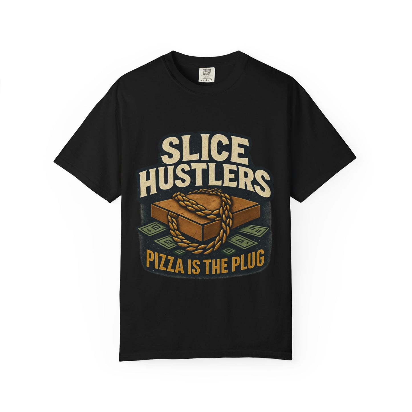 Pizza Hustler Unisex T-Shirt | Fun Foodie Gift, Casual Wear, Pizza Lover Shirt, Quirky Graphic Tee, Unique Gift Idea